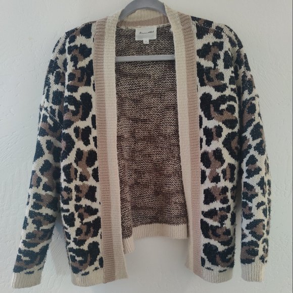 Anthropologie Line & Dot Luella Leopard Cardigan - Picture 1 of 5